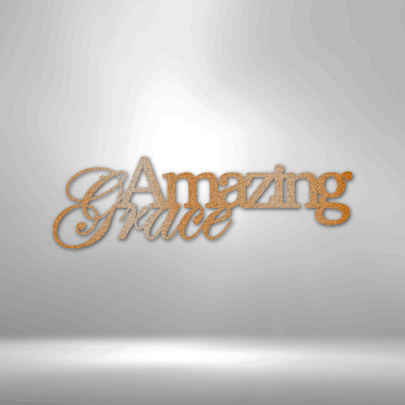 Scripture Sign Amazing Grace James 4:6 Steel Sign Laser Cut Powder Coated Home